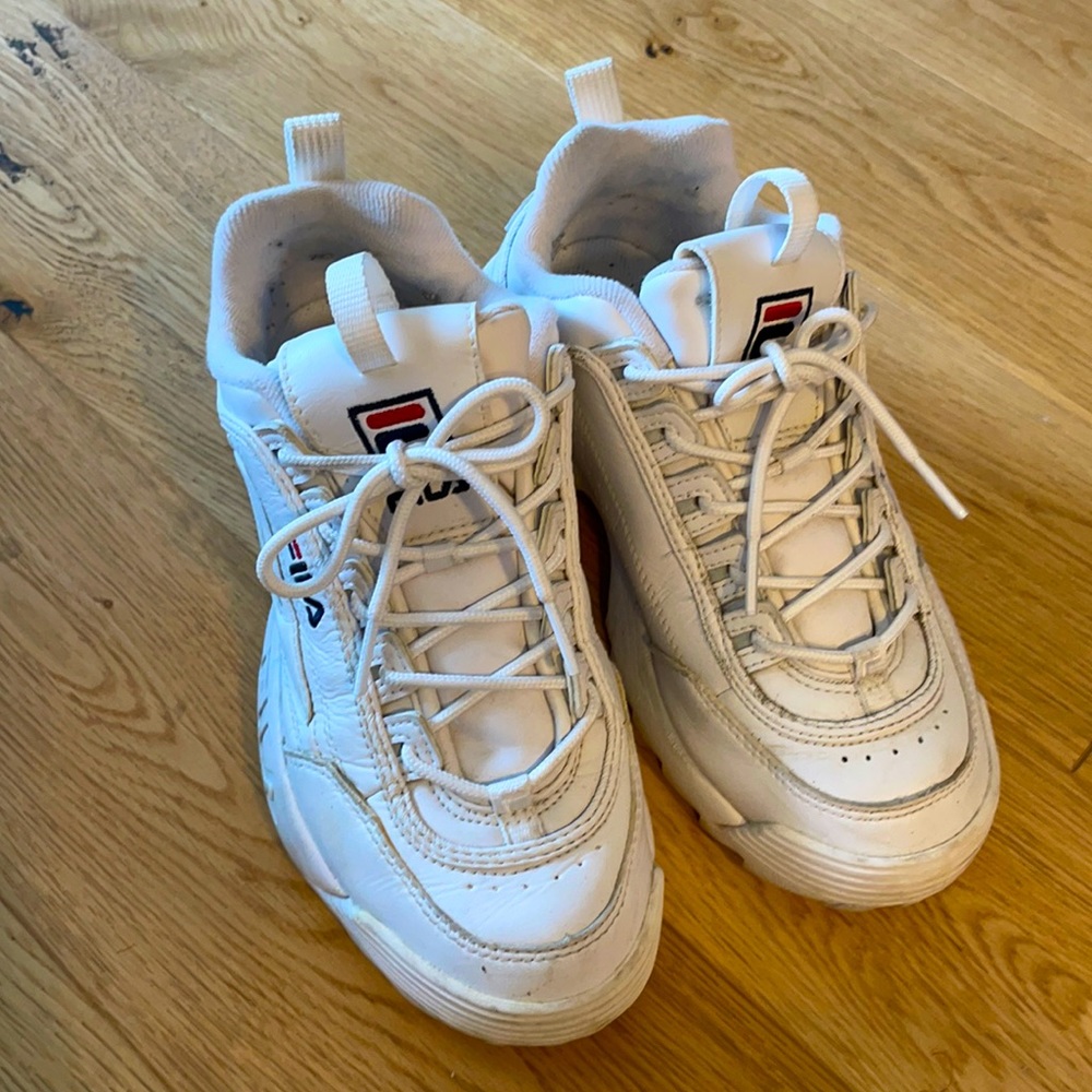 Fila Women's Disruptor 2 Premium white sneakers